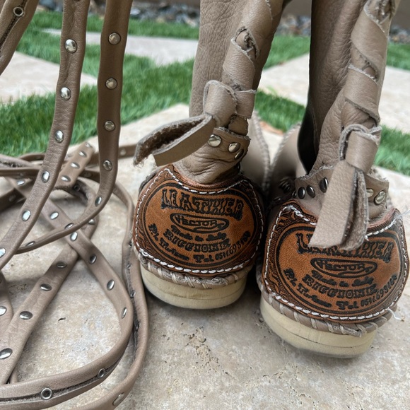 Hector Riccione moccasin boots tan leather - Picture 13 of 15